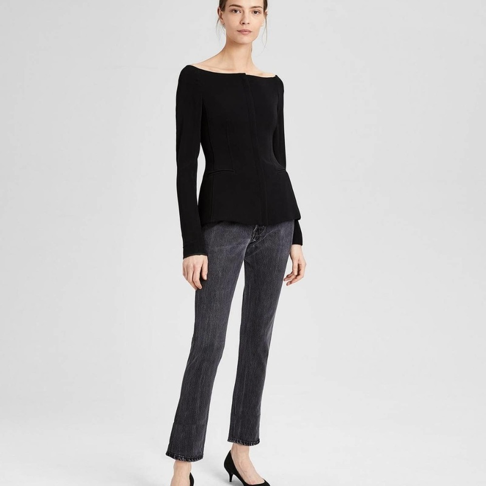 Theory off the shoulder jacket, NWT retails: $475,